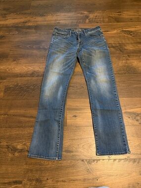 Men's Blue Straight-Leg AE Jeans